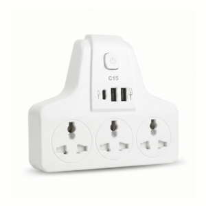موزع مستطيل 13 امبير مع USB